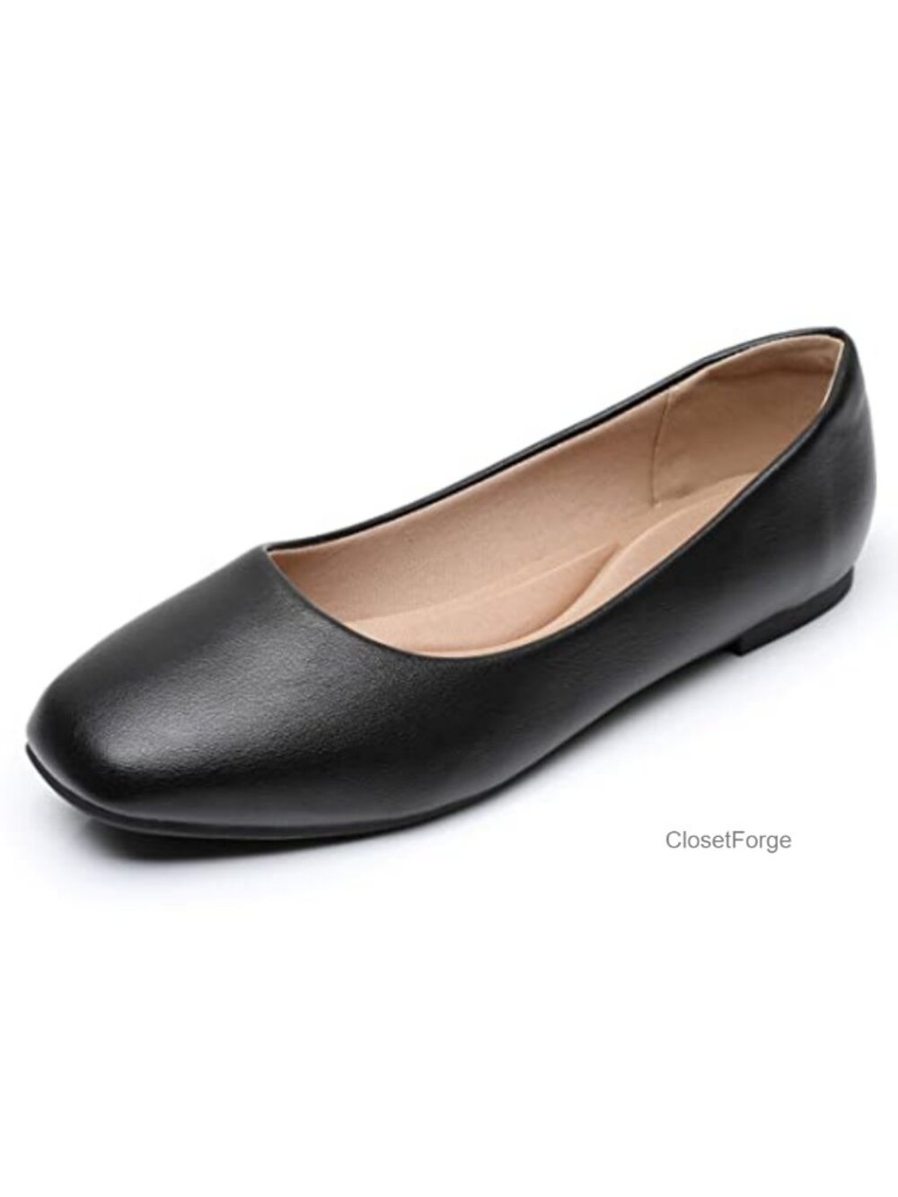 Women's Square Toe Slip On Flats Comfort Lightweight Casual Shoes